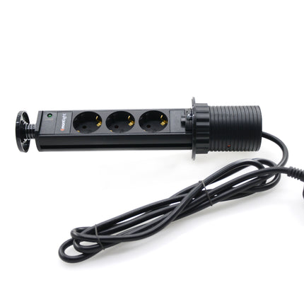 Prizë Tavoline 3 X 220V  | Black |