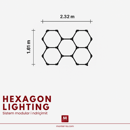 Set Hexagon 1.61 x 2.32 m|SET 5M|