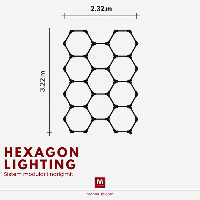 Set Hexagon 3.2 X 2.3 m|SET 11M|