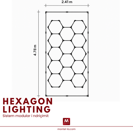 Set Hexagon 2.41 x 4.7 m |SET14M|