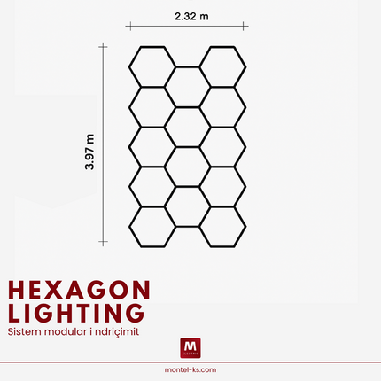Set Hexagon 2.31 x 3.97 m|SET14M|