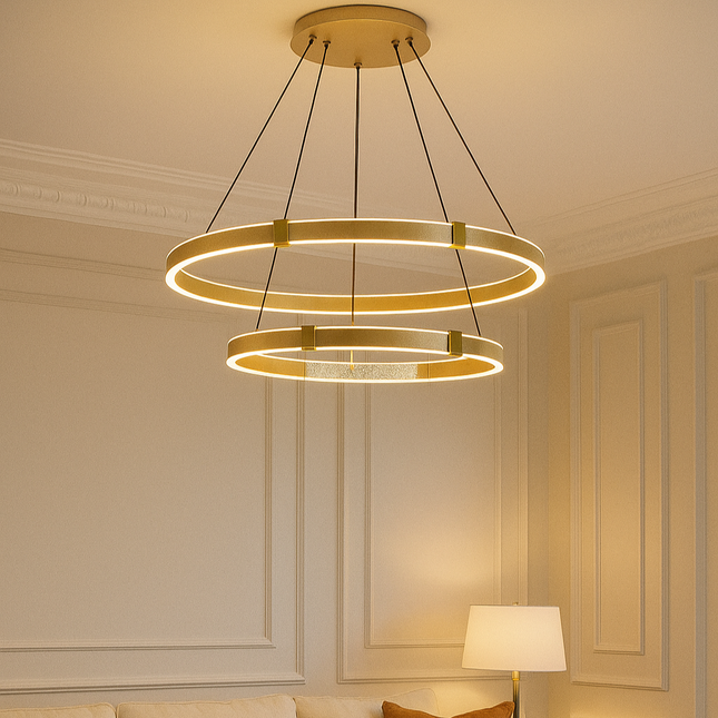 Ndriçues i varur rrethor LED 40+60 CM |MO107-5 GD|