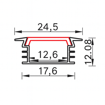 Profil Alumini XT-217 3M