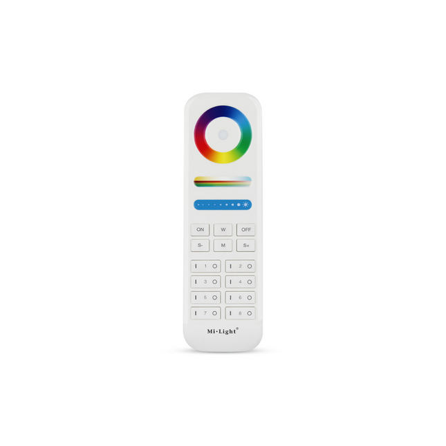 FUT089 Black 8-Zone RGB+CCT Remote