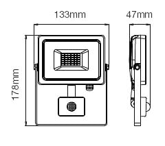 Reflektor 10W me senzor | V-TAC