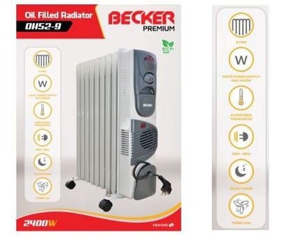 RADIATOR ELEKTRIKE |BECKER 9 BRINJESH - OH52-9