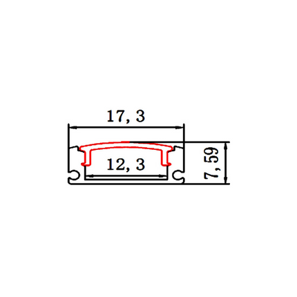 Profil Alumini XT-164 3M