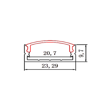 Profil Alumini XT-438 3M